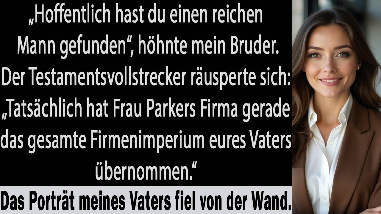 Familie nannte mich „goldgräberin“ bei papas testament – doch dann wurde mein vermögen enthüllt