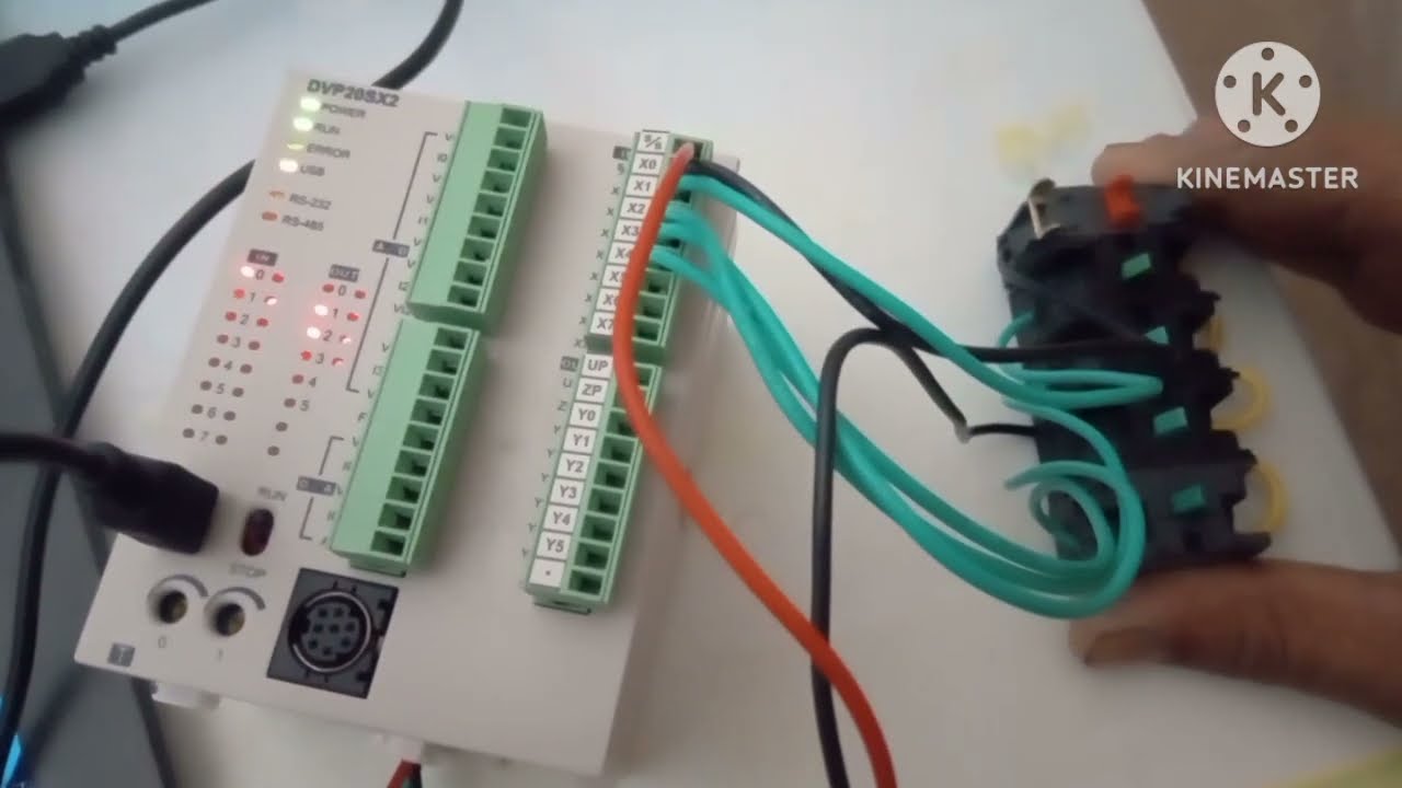 Delta PLC programming using set reset, counter timer and conditional command part-1