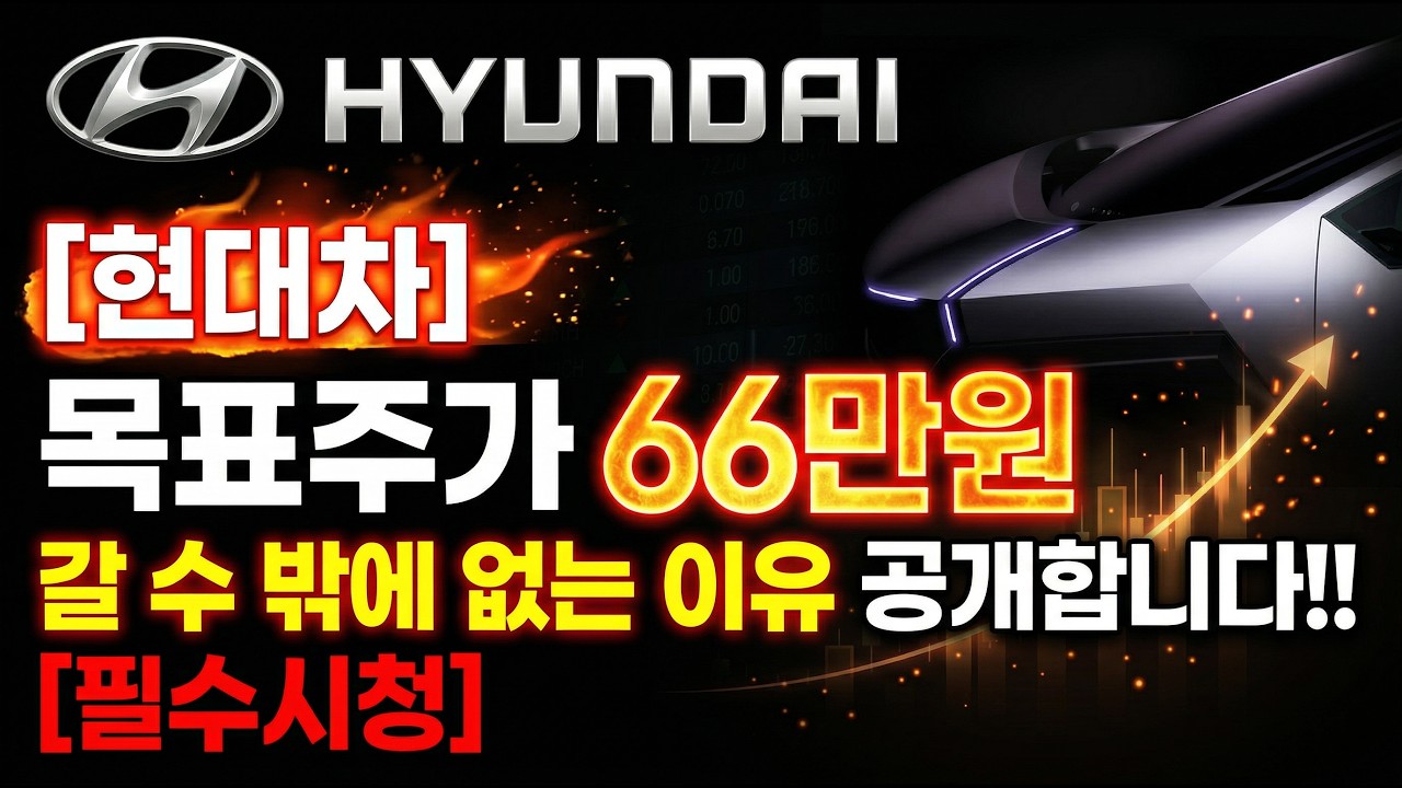 [현대차] 목표주가 66만원 갈 수 밖에 없는 이유 공개합니다!! [필수시청]  #현대차 #현대차주가 #현대차전망