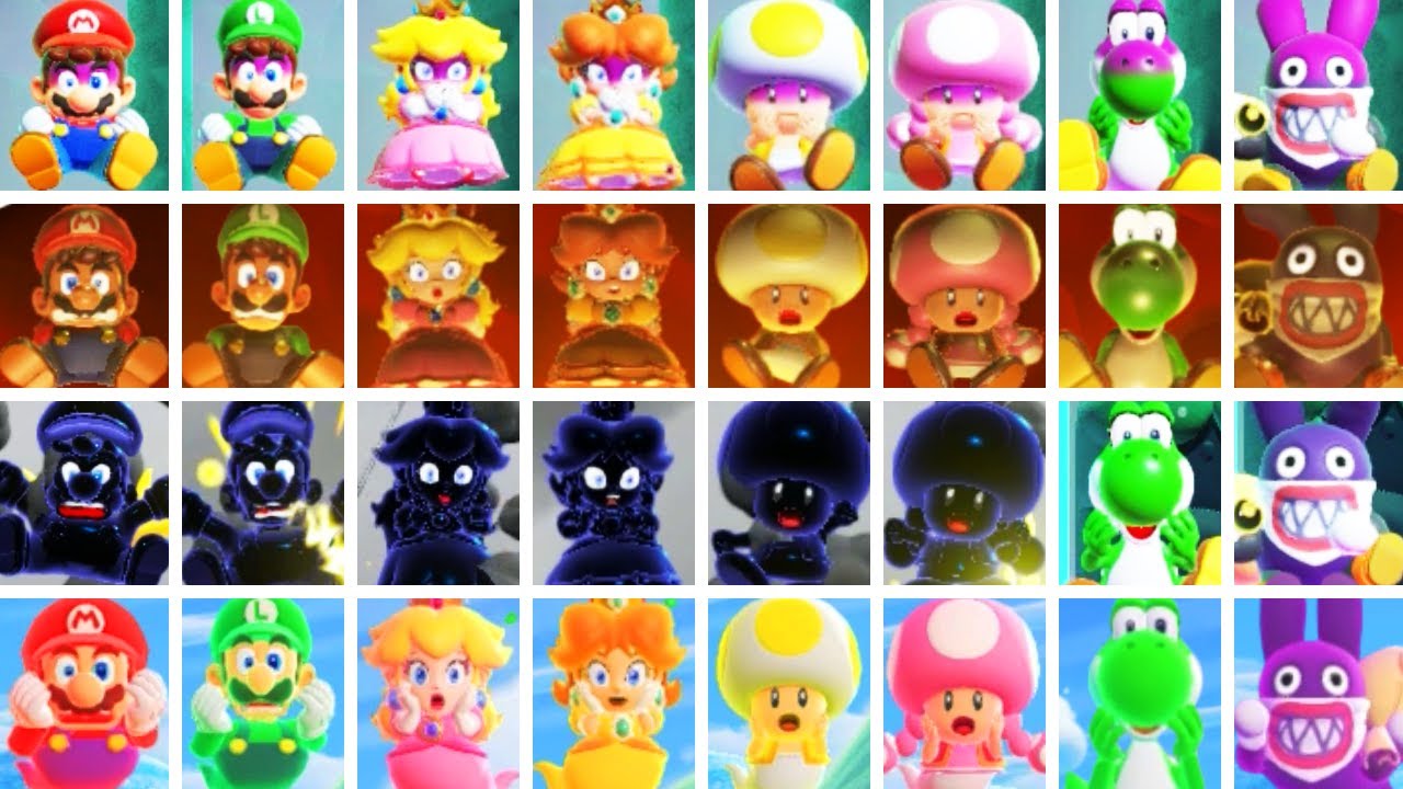 Super Mario Bros. Wonder - All Death Animations & Game Over Screen