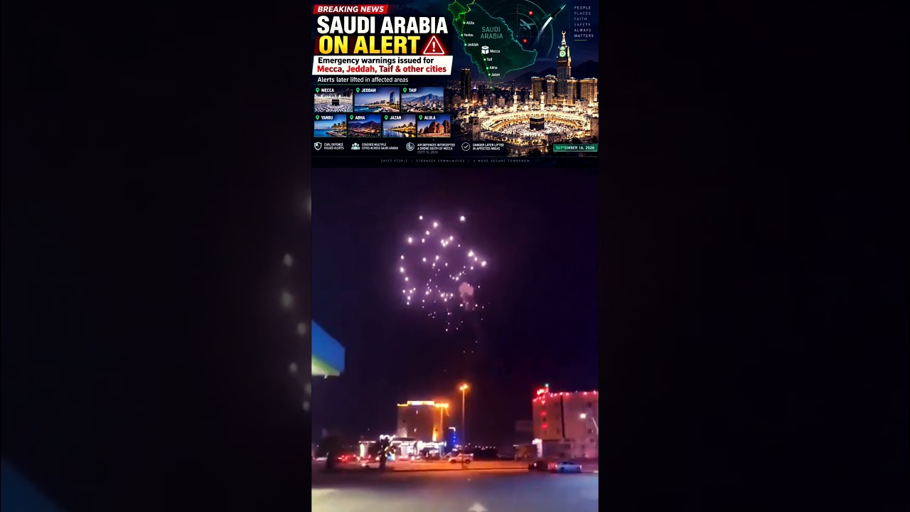 🚨 MECCA ON ALERT! 🇸🇦😳 Saudi Arabia Issues Emergency Warning Amid Drone Threat