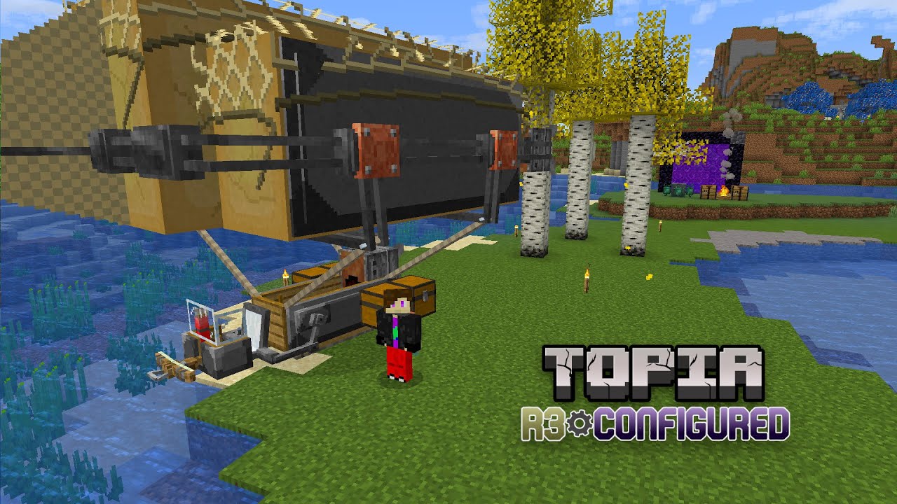 We Built an Airship in Modded Minecraft (Topia Modded Season 3)