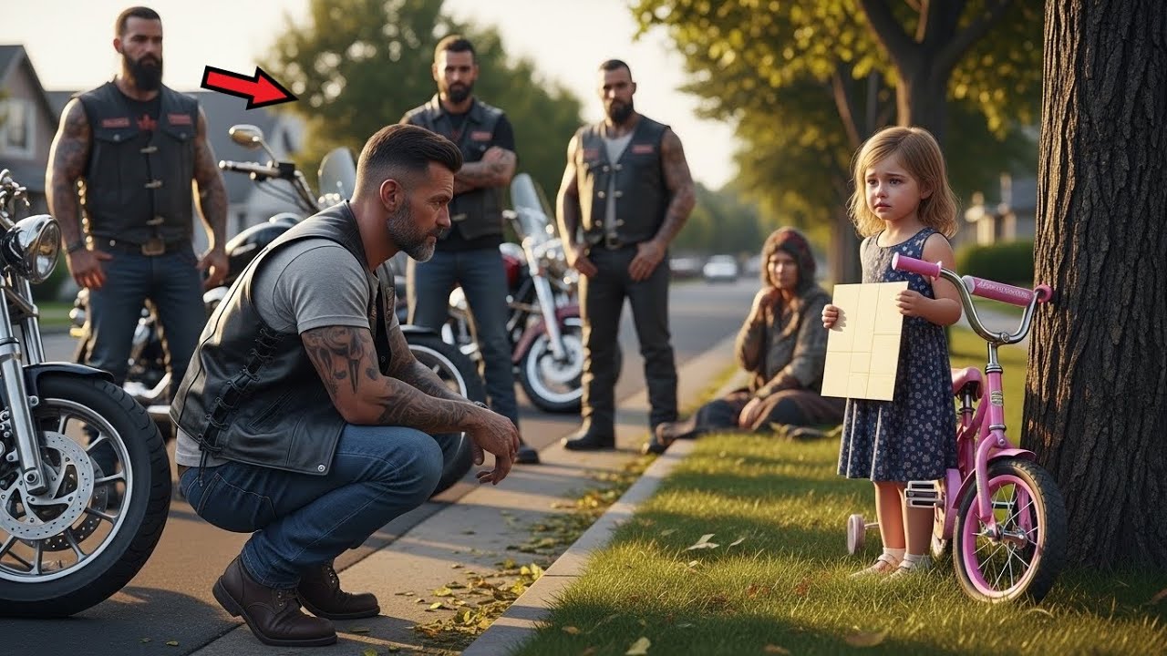 Bikers Stop for Little Girl Selling Her Bike - What Happens Next Will Make You Cry | Kindness Story