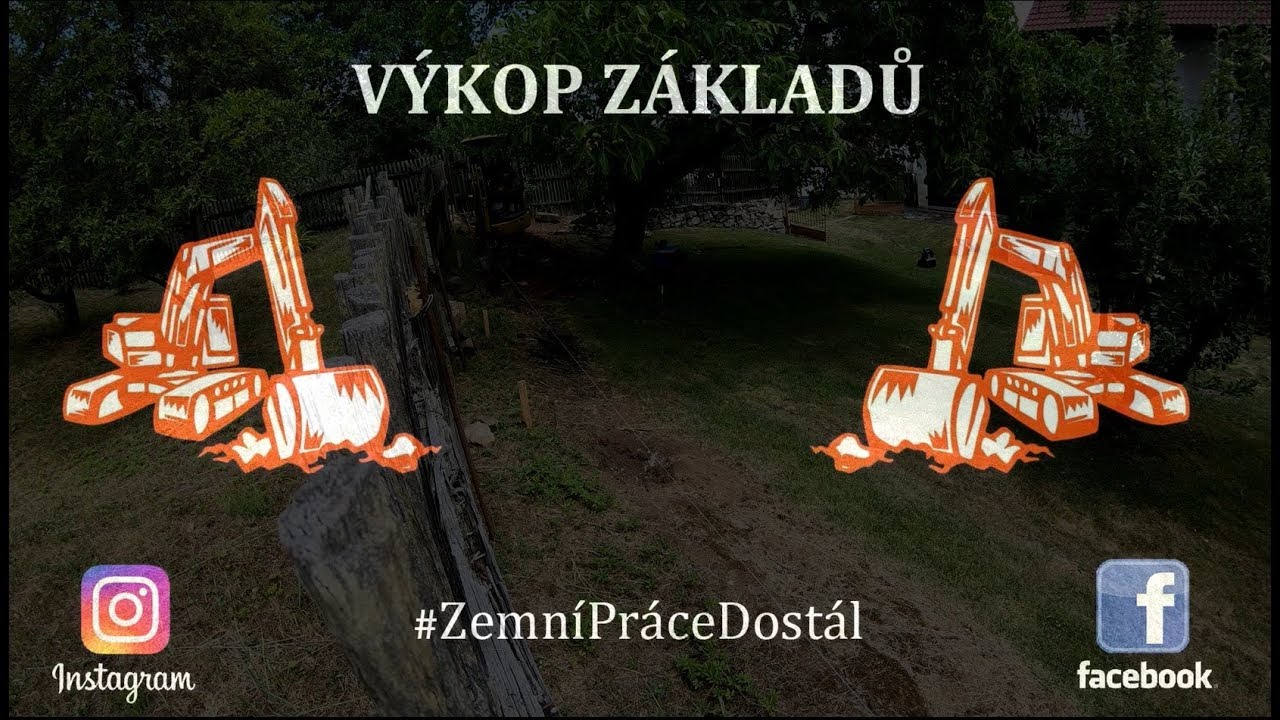 Zemn&iacute; pr&aacute;ce - v&yacute;kop z&aacute;kladů pro oplocen&iacute;