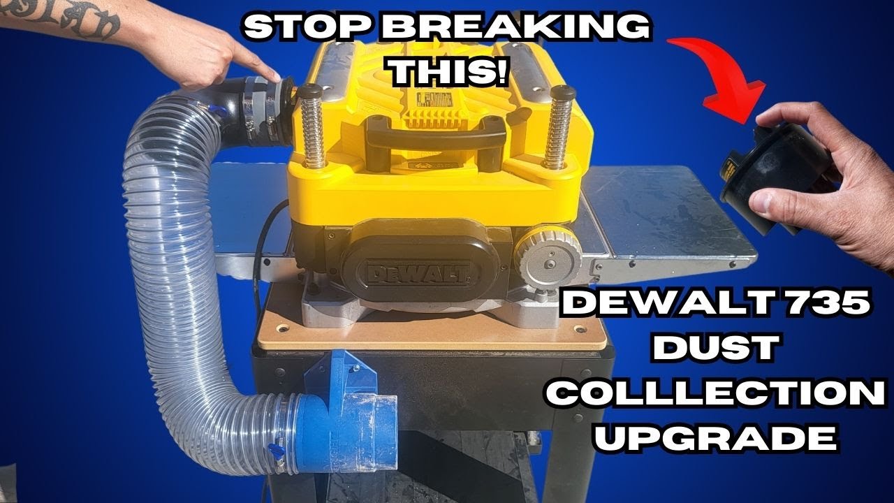 Усовершенствованная система пылеудаления для рубанка Dewalt 735. Перестаньте ломать свой адаптер!