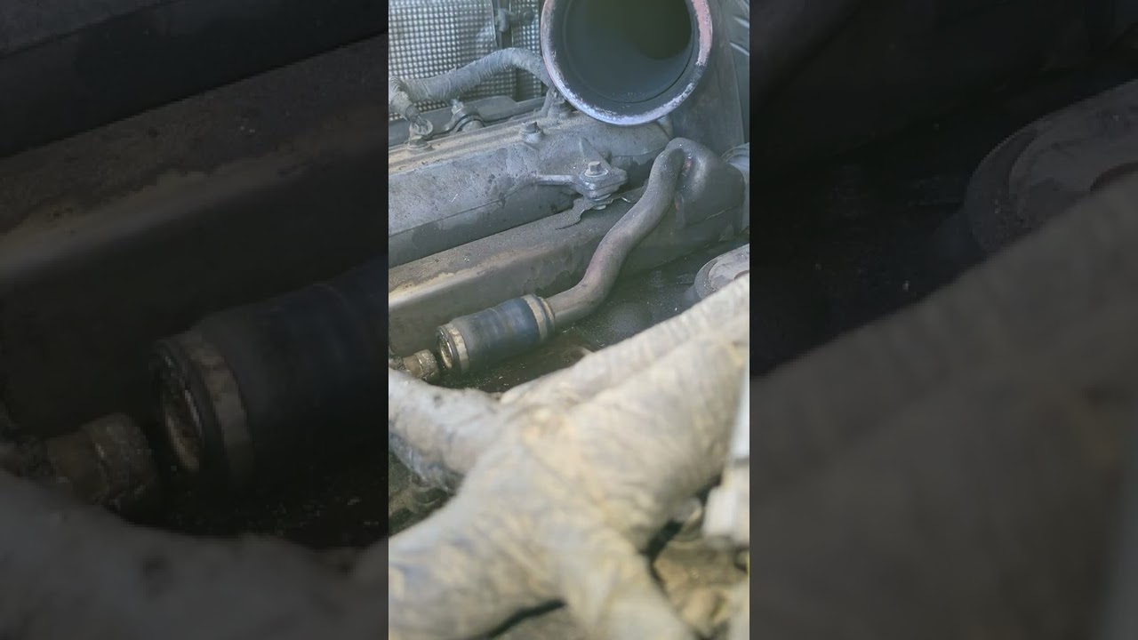 Removing EGR Cooler Hose// NOT how I WANTED to DO it    Powerstroke 6.0 Coolant Leak #diesel #trucks