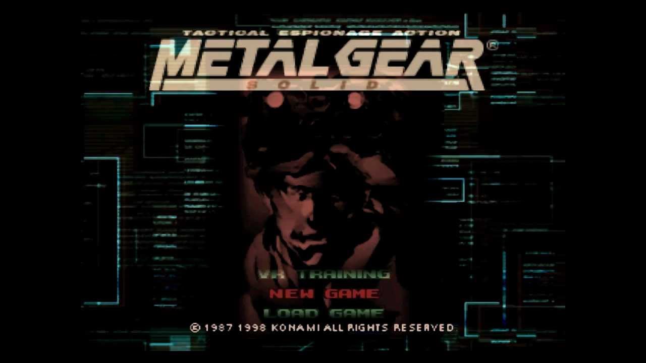 Konami Logo + MGS Title Screen [HQ]