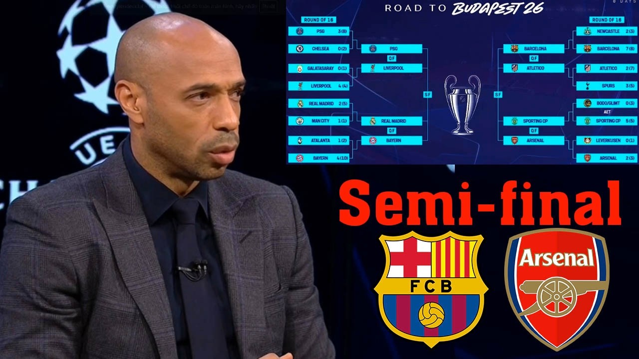 Barcelona vs Newcastle 7-2 Thierry Henry Review UCL Quarter Finals🗣️ Arsenal vs Barcelona Semi-final