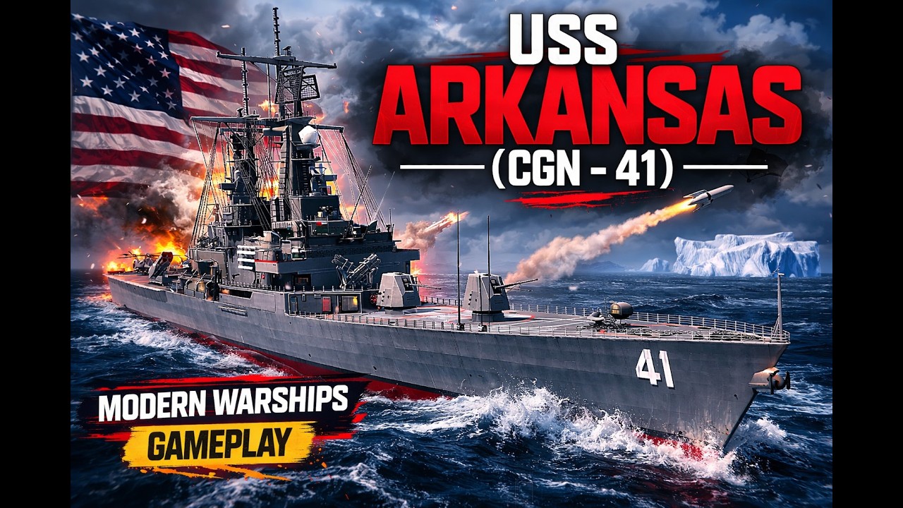 USS Arkansas (CGN-41) Is INSANE! | Modern Warships Gameplay