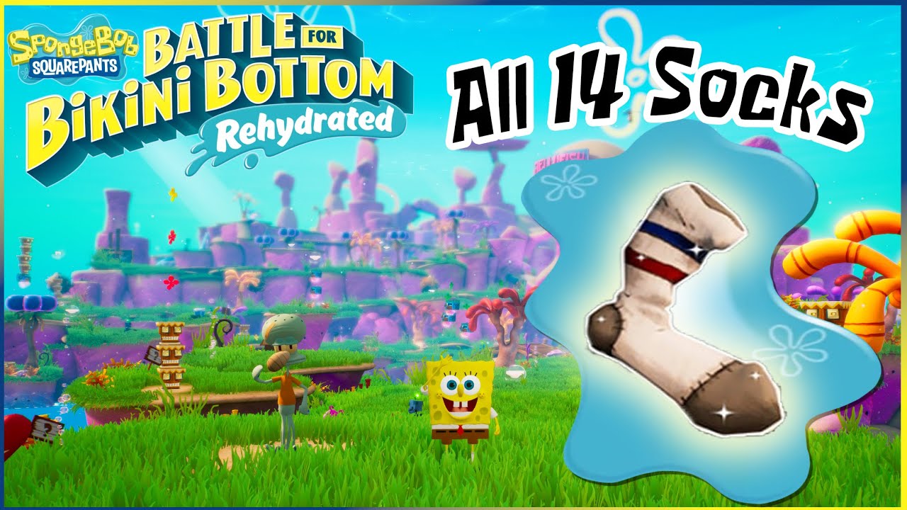 Jellyfish Fields - All of Patrick's Socks | SpongeBob Battle for Bikini Bottom - Rehydrated
