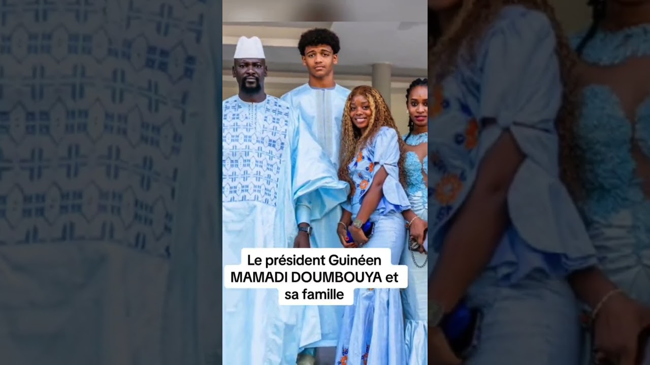 Mamadi Doumbouya: The President of Guinea and his family  #PresidentOfGuinea#GuineanPolitics