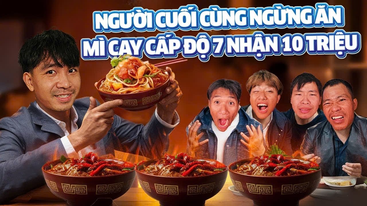 PHD | Thử Thách Ăn Mỳ Cay Cấp Độ 7 Thắng Nhận 10 Triệu | spicy Noodles