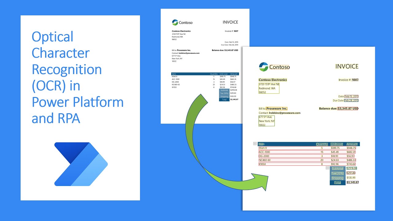 Optical Character Recognition (OCR) in Power Platform and RPA