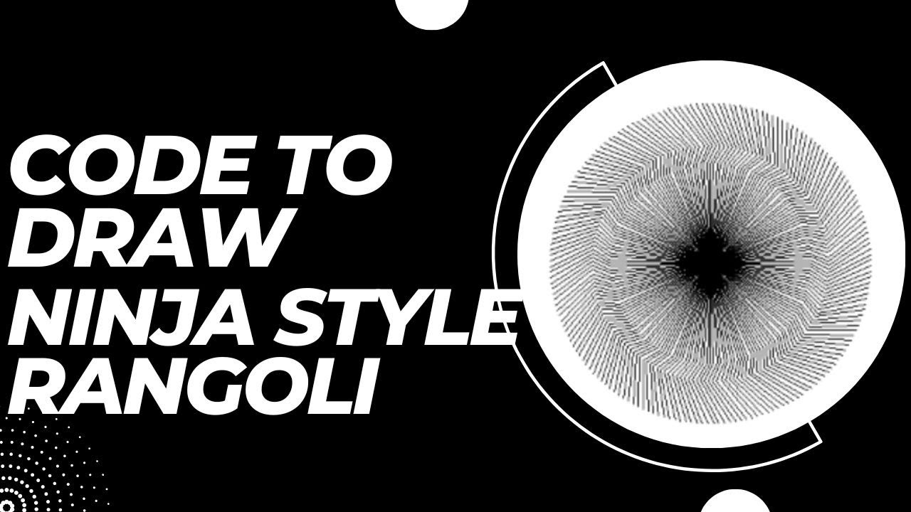How to create Ninja Art Style Rangoli in VS code using python