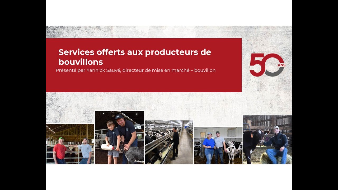 Naisseurs-finisseurs : Services offerts aux producteurs de bouvillons