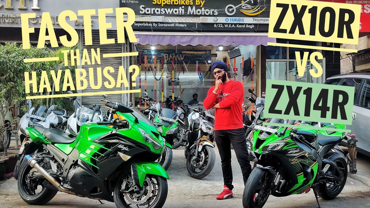 Kawasaki Zx14R vs Zx10R | Faster than H2? | Exclusive | Jasneet Singh