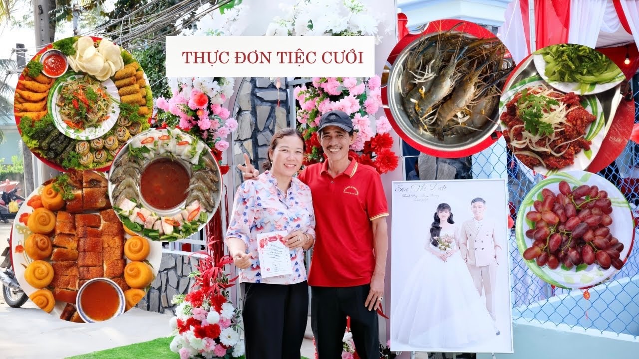 Thực đơn tiệc cưới 6 món HẤP DẪN đãi tại Cần Giuộc Long An