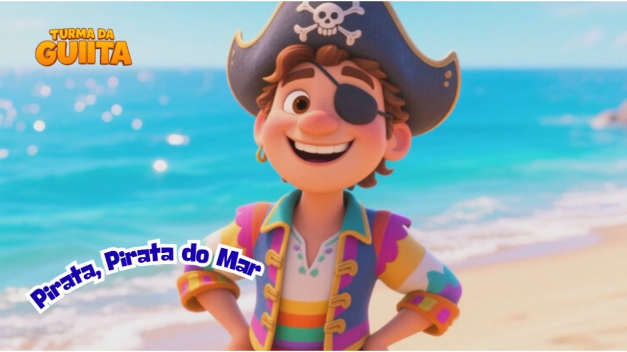 Pirata, Pirata do Mar  Música Infantil da Turma da Guiita ⚓🏴‍☠️