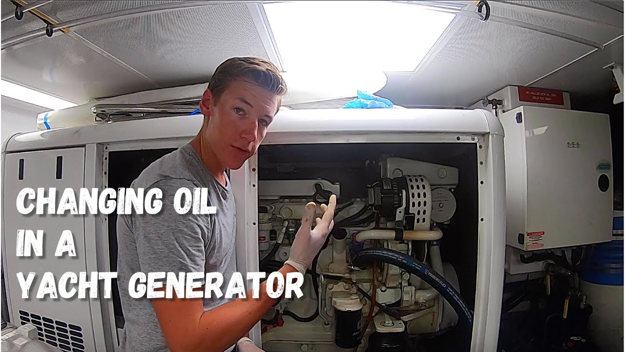 How To Change the Oil on a Yacht Generator (65kw Northern Lights)