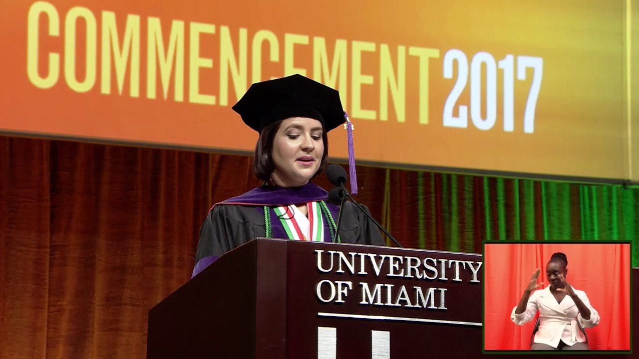Linet Suarez - Student Speaker - School of Law - Spring Commencement 2017