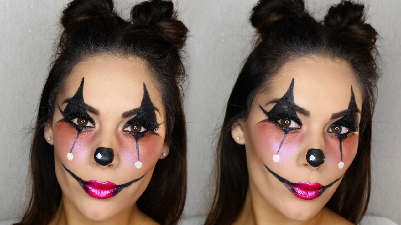 CLOWN MAKEUP HALLOWEEN LOOK - FUN & EASY! | Beauty's Big Sister