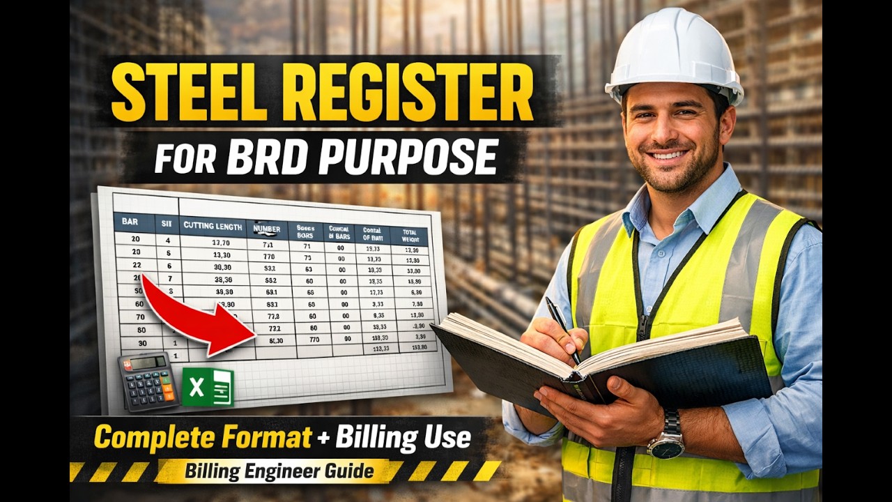 Steel Register for BRD Purpose | Complete Format + Billing Use Explained