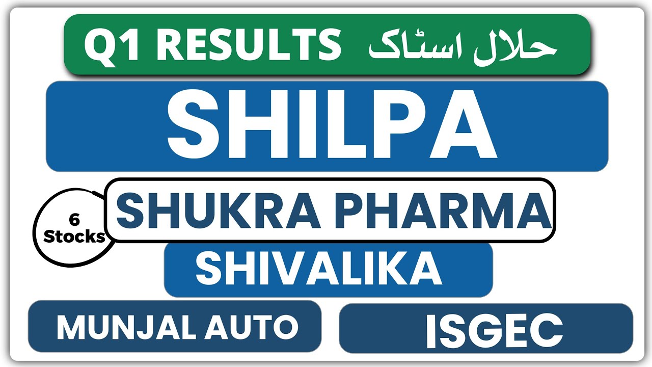 6 Halal Stocks Quarterly Results 💥 Shilpa Q1 Results | Shukra Q1 Results | Shivalika Q1 Results 