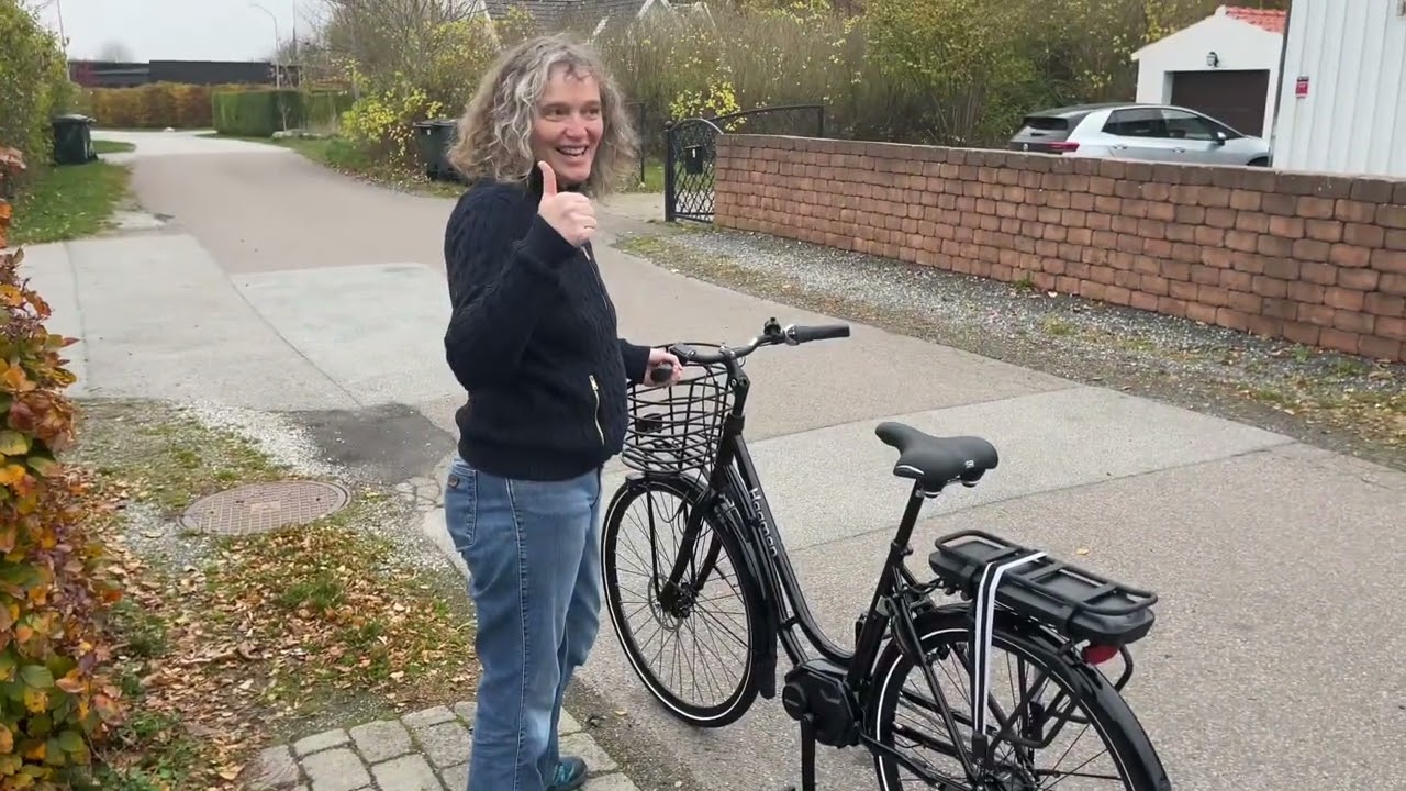 Testcyklar min Hagman elcykel med mittmotor, som Testpilot