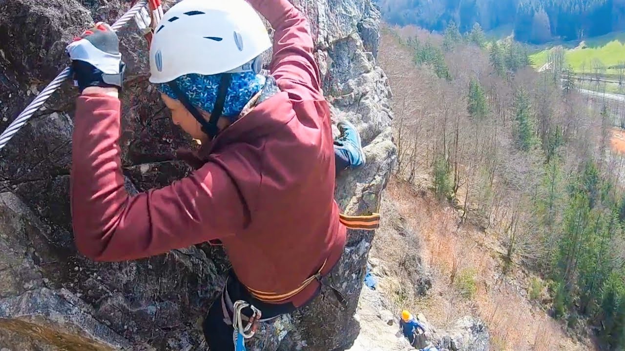 Der Klettersteig in Todtnau.