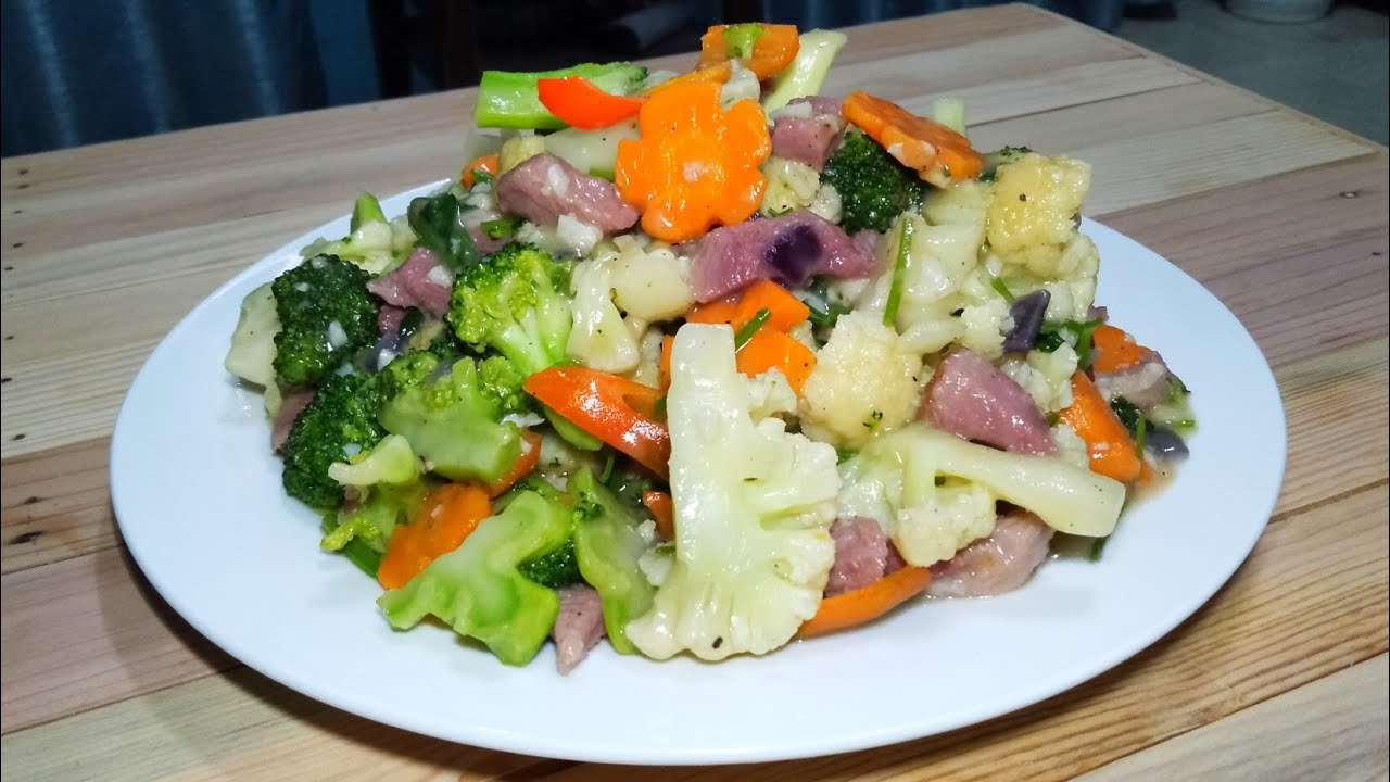 BUTTERED BROCCOLI AND CAULIFLOWER | BROCCOLI AND CAULIFLOWER RECIPE | HEALTHY VEGETABLE RECIPE.