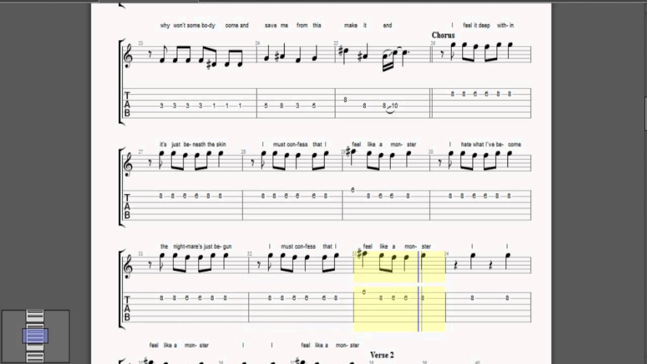 Skillet - Monster (Tab [GUITAR PRO TAB 6])