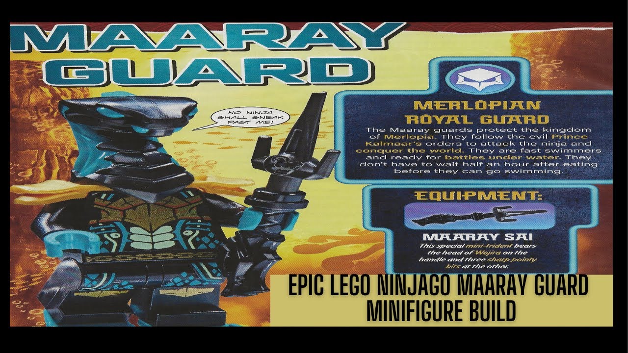 EPIC LEGO NINJAGO MAARAY GUARD MINIFIGURE BUILD