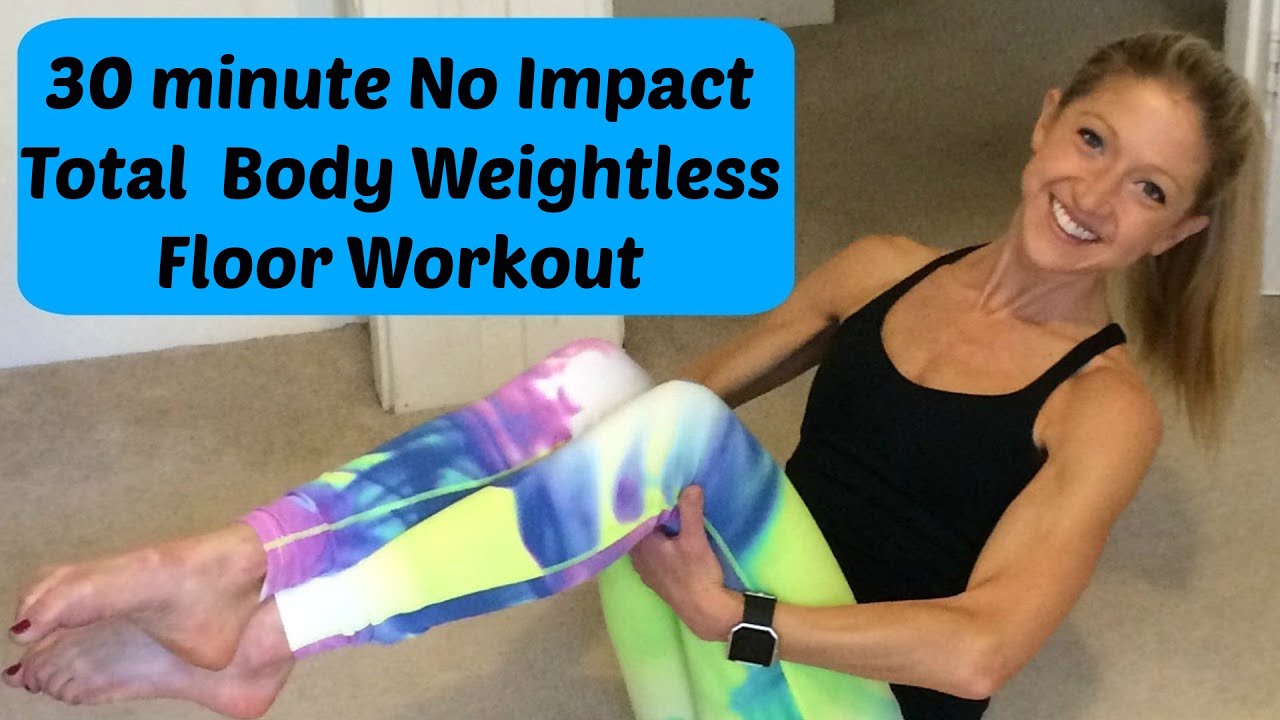 30 Minute No Impact Total Body Floor Workout For Healing, Strength, and Fitness