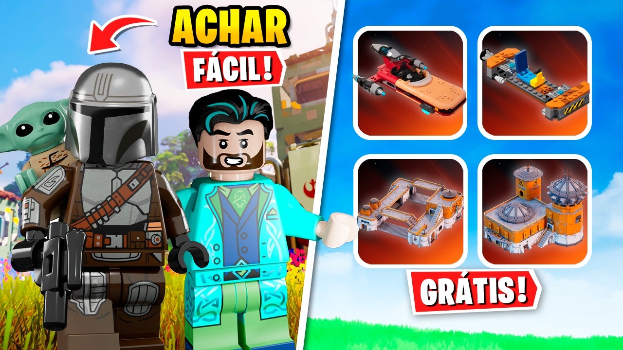 Como Achar o NOVO NPC e Desbloquear Itens Gr&aacute;tis do Star Wars no LEGO Fortnite Odyssey