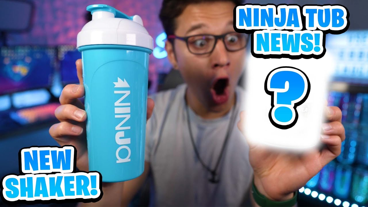 First Look At The Ninja GFUEL Shaker & Ninja Tub Flavor News!