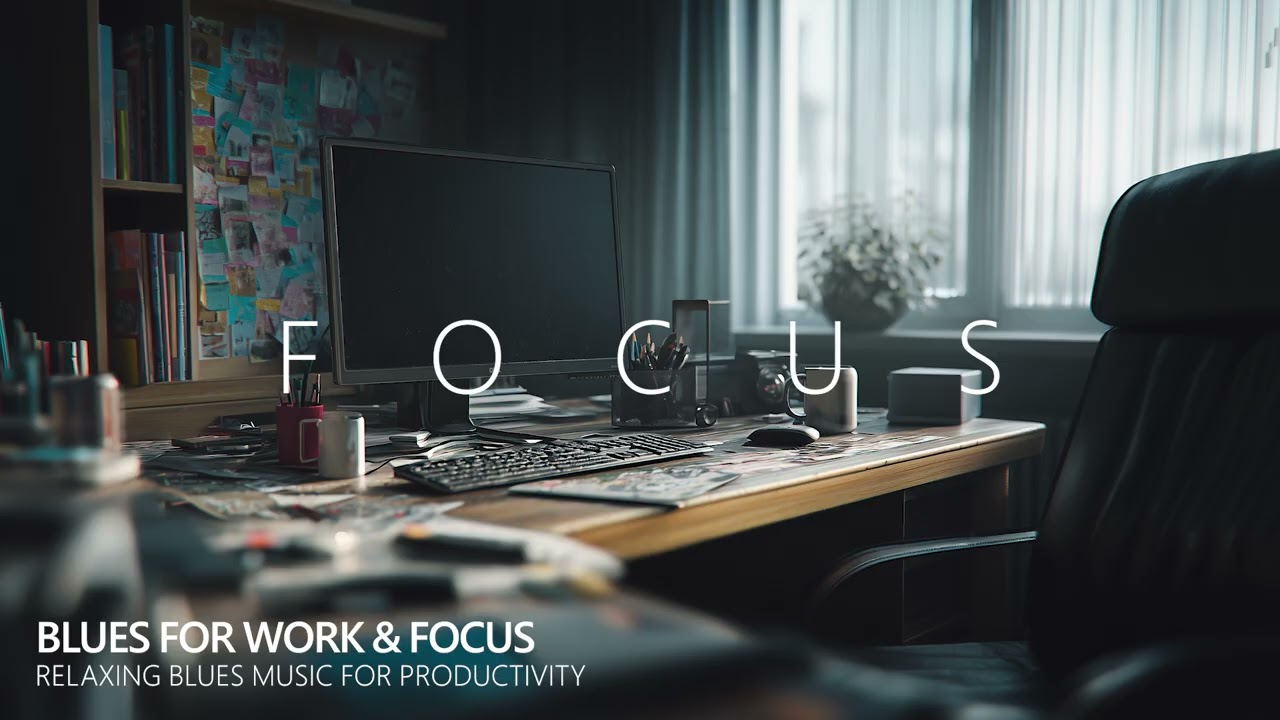 Blues for Work & Focus 🎧 Relaxing Blues Music for Productivity (3 Hours)