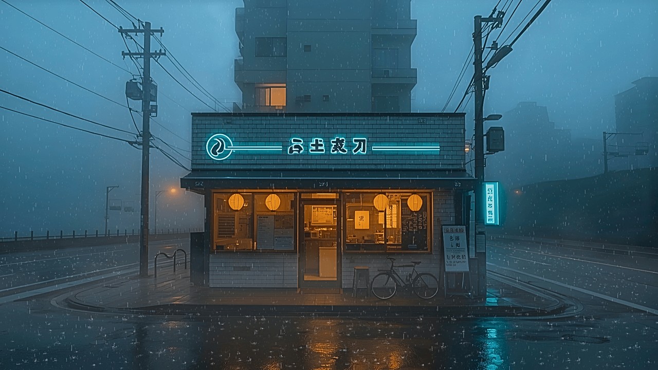 Rainy Evening in a 90s Café 🌧️ Lofi for Focus & Concentration