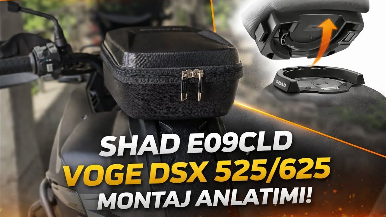 Voge DSX 525 / 625 SHAD E09CLD Tank Çantası Montaj Rehberi (Adım Adım)