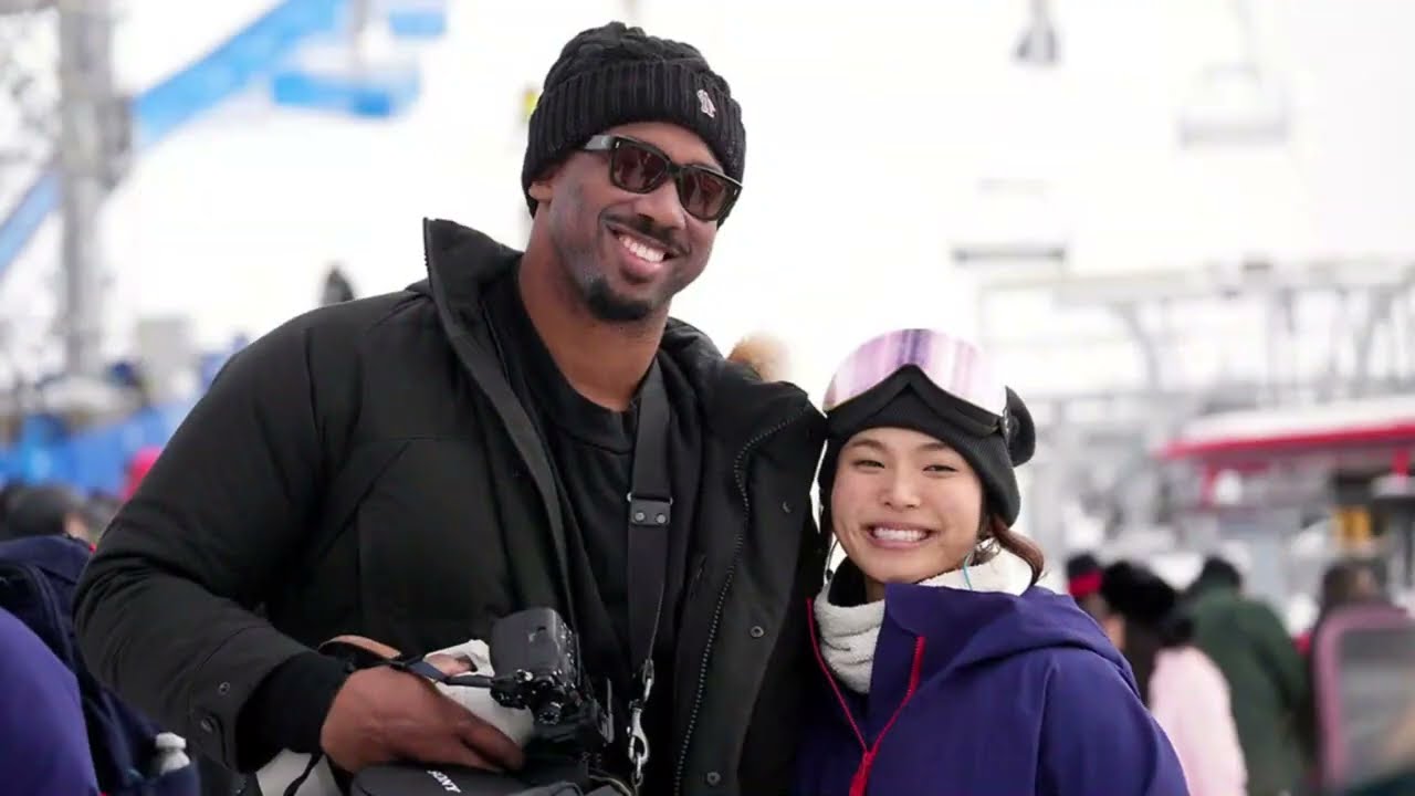 NFL star Myles Garrett and Chloe Kim
