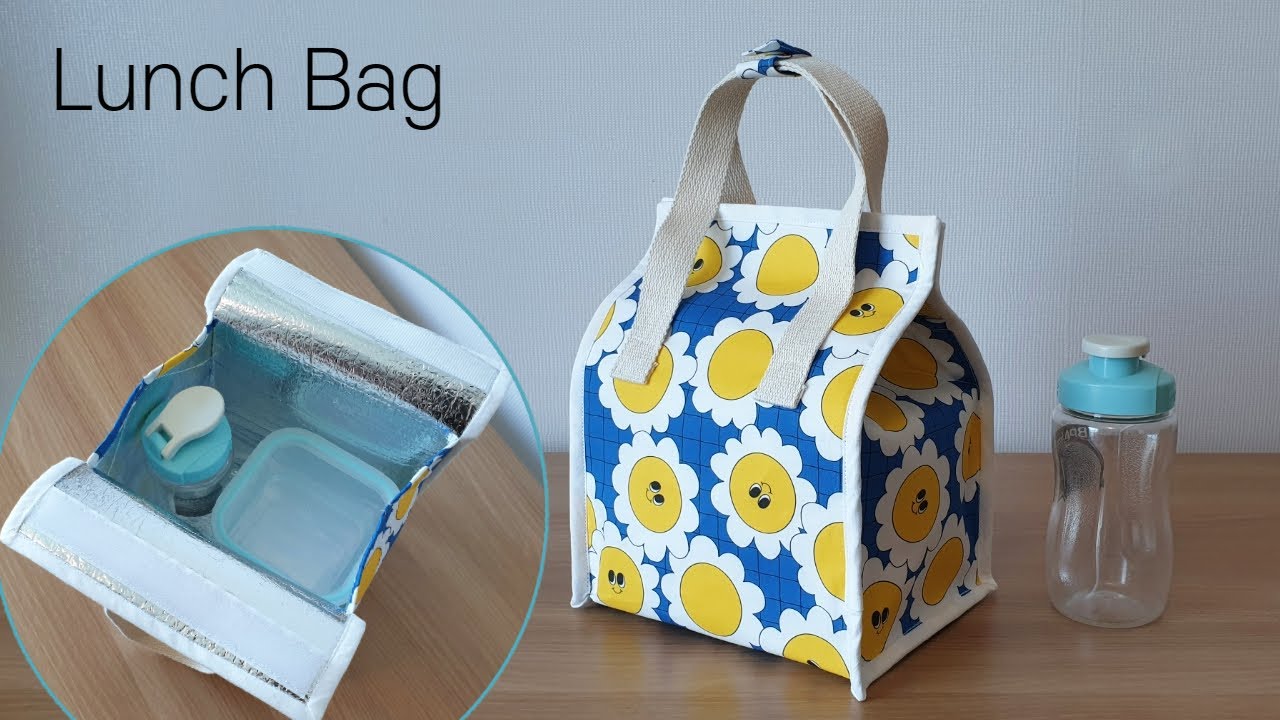 DIY 런치백/보냉가방 만들기(w. 천나라)/보냉봉투 재활용 - How to sew a lunch bag with cooling shield mailer