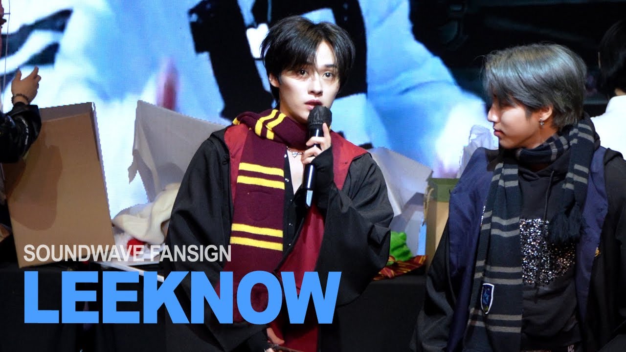 250112 스트레이키즈 Straykids 사운드웨이브 팬사인회 리노 직캠 4K / LEEKNOW fancam SOUNDWAVE FANSIGN