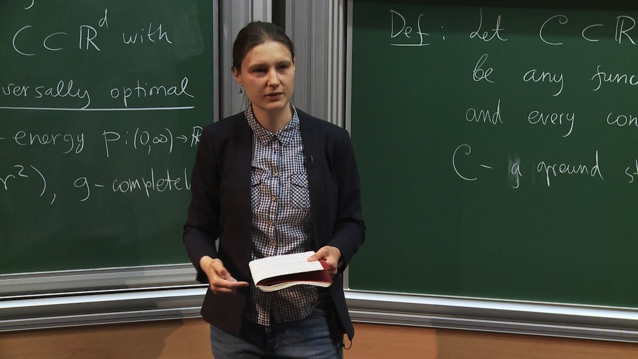 Maryna Viazovska - 1/6 Automorphic Forms and Optimization in Euclidean Space