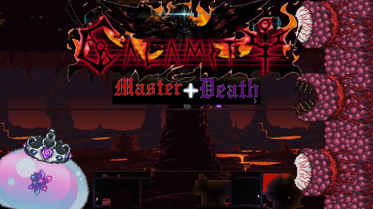 Can The WORST player beat the wall of flesh on MASTER DEATH difficulty? Terraria Calamity Episode 5