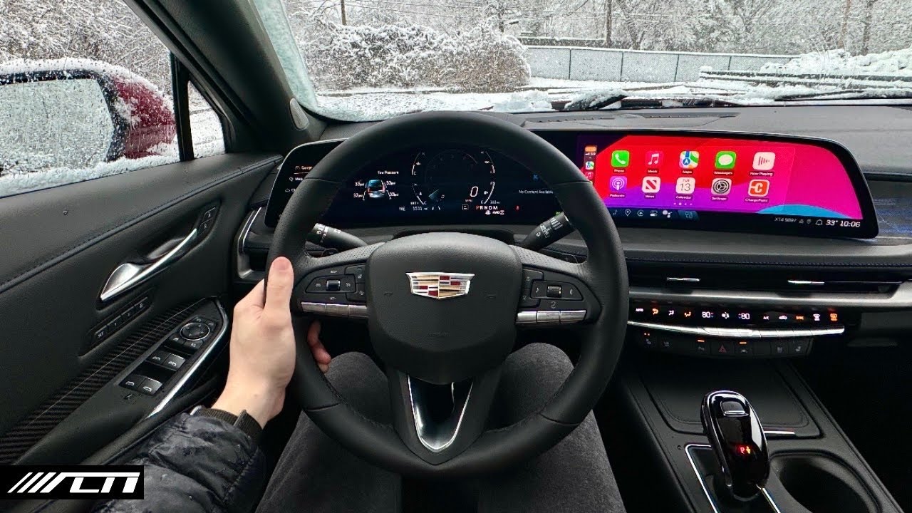 Snow Drive in the 2024 Cadillac XT4 Sport AWD /// Allcarnews