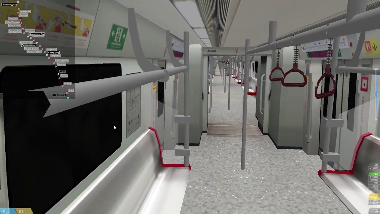 OpenBVE Guangzhou Metro Line 2 Extra Service (Jiahewanggang-Guangzhou S.) |  廣州地鐵2號線深夜加班車(廣州南站往嘉禾望崗)