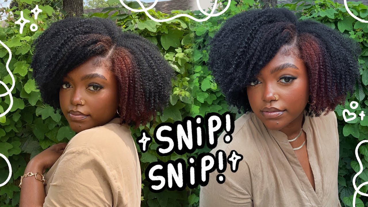 i cut my hair...then did a wash n go