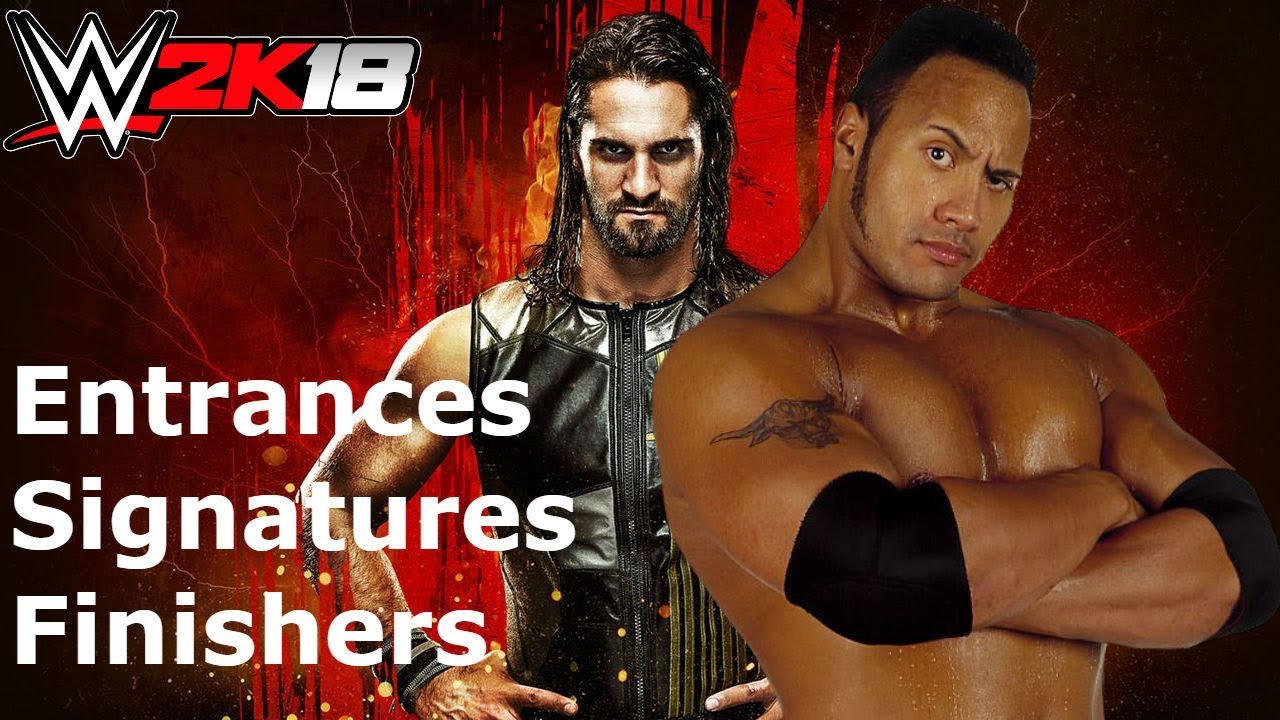 WWE 2K18 The Rock 01: Entrance/Signatures/Finishers
