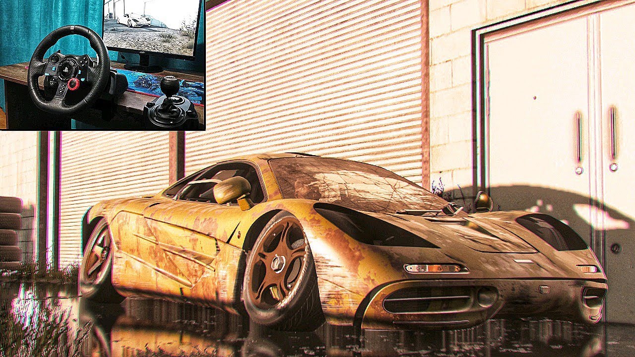 Rebuilding a McLaren F1 - NFS HEAT - Logitech G29 gameplay
