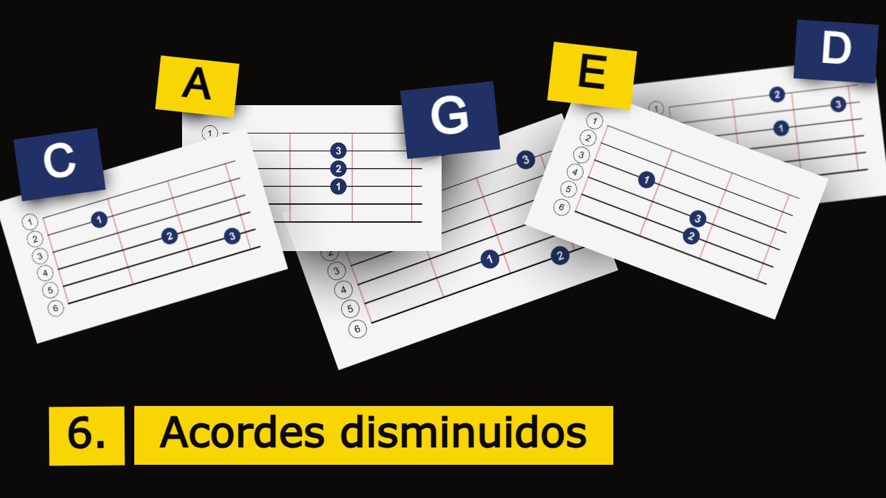 Curso CAGED Guitarra | Clase 6 | Acordes disminuidos