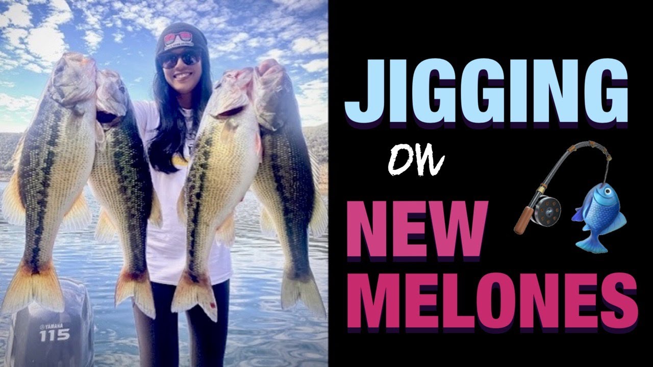 STACY GETS JIGGY! - Winter Bass Fishing on New Melones Lake with Jigs and Jigging Spoons
